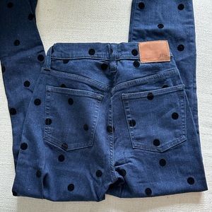 High Rise Polka Dot Jcrew Jeans